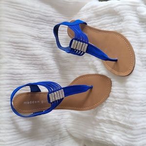 Madden Girl blue size 8 sandles